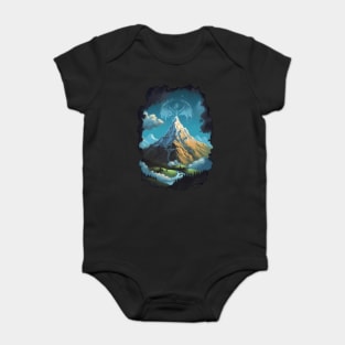 The Lonely Mountain and the Dragon - Fantasy Baby Bodysuit